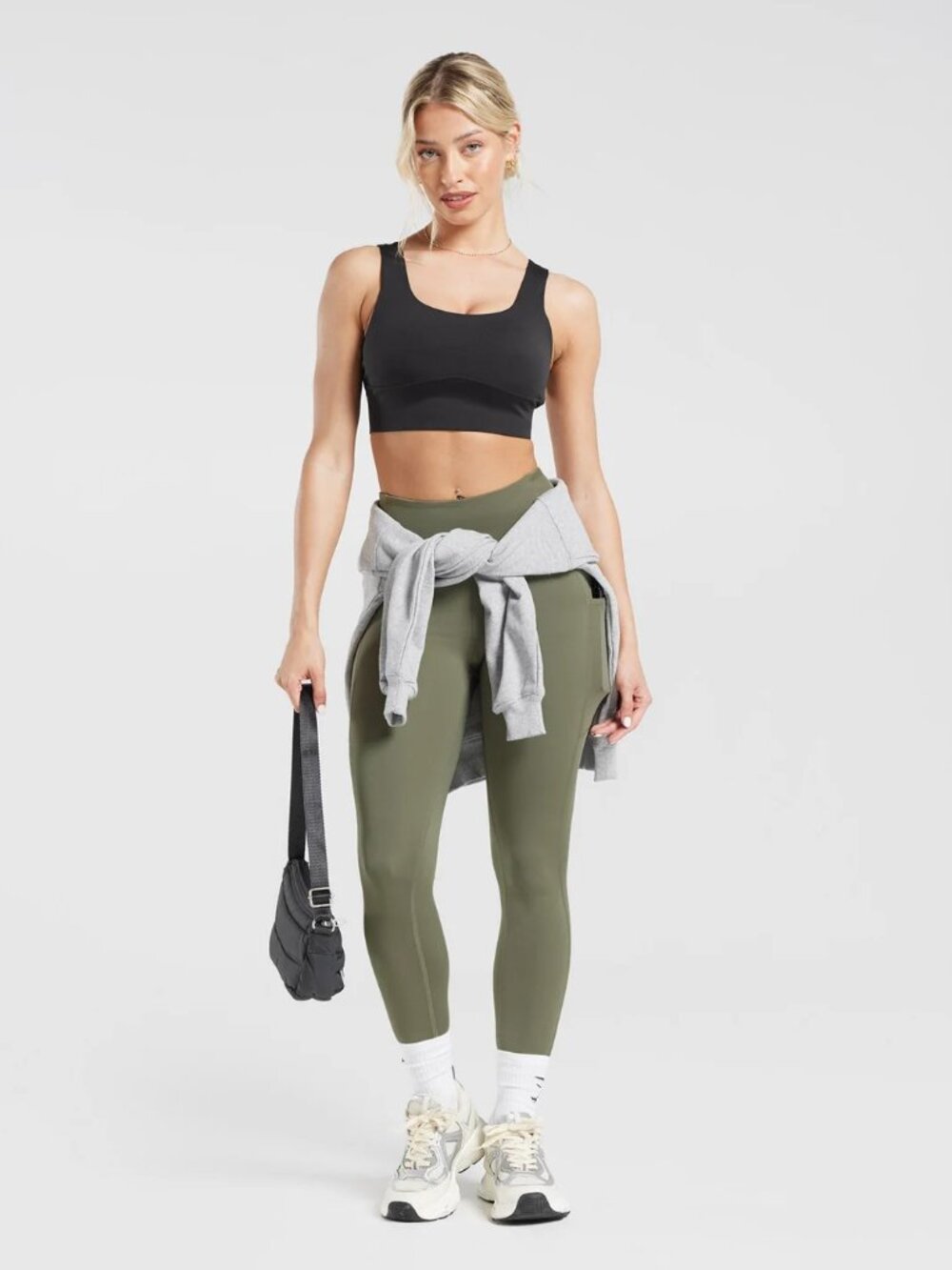 Gymshark Pocket Leggings - Dusty Olive